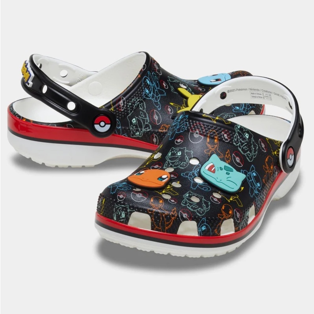 New crocs x Pokémon classic clogs shoes big kids j6